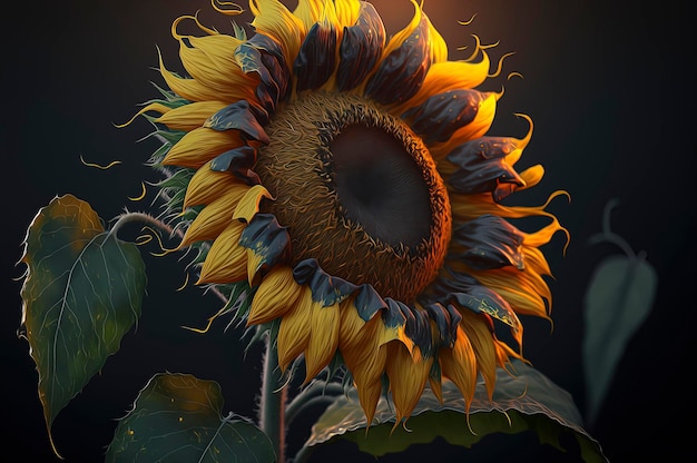 Sunflower illustration