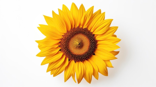 Sunflower isolated on white background