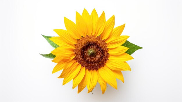 Sunflower isolated on white background