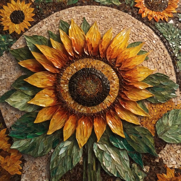 Sunflower Mosaic