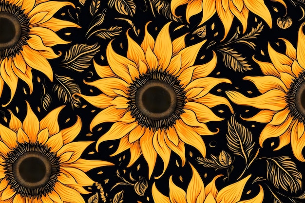 Sunflower pattern