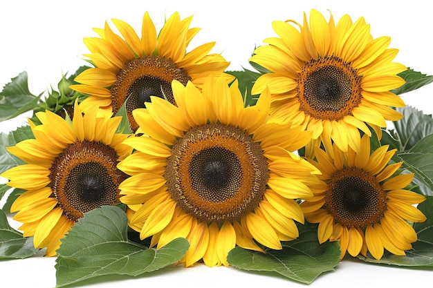 sunflower plants HD 8K wallpaper Stock Photographic Image