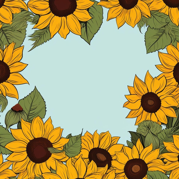 Sunflower vector art