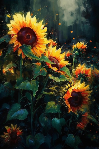 Sunflowers are the first of many flowers in the world.