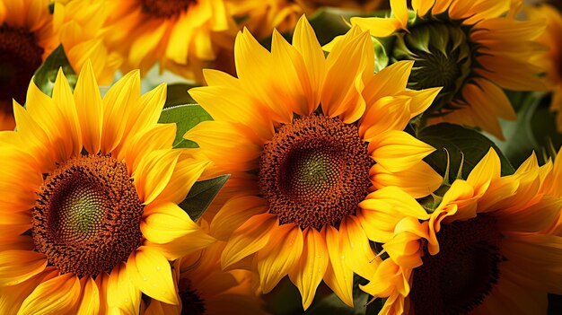 Sunflowers are a symbol of beauty and the power of life