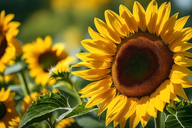 Sunflowers are a symbol of the future