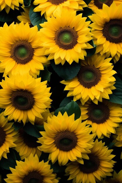 Sunflowers are a symbol of the year