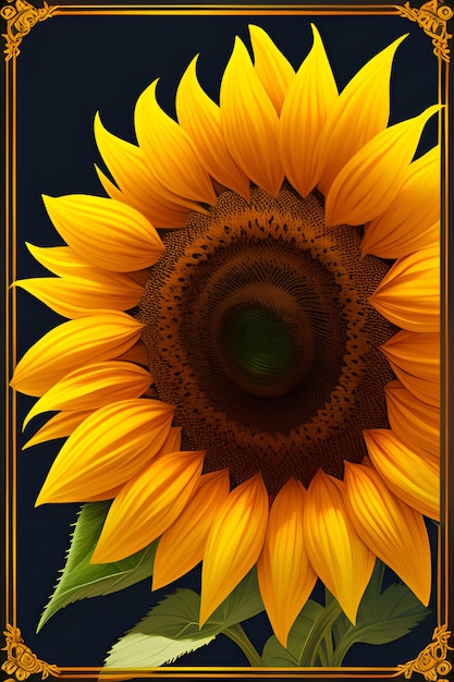 sunflowers illustration