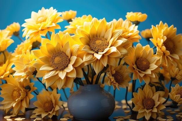 sunflowers in a vase ai generated