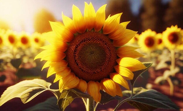 sunflowers in vase background