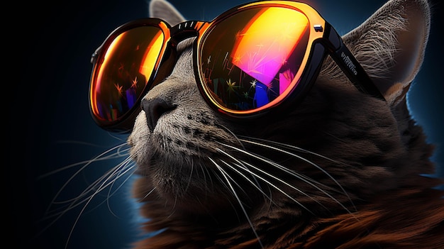 sunglasses cat HD wallpaper photographic image