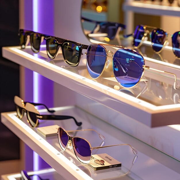 Photo sunglasses display