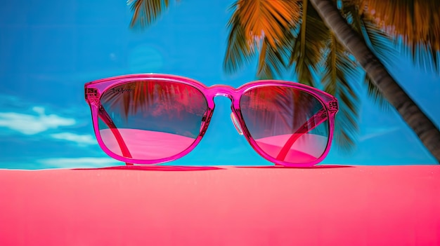 Sunglasses hot pink backgrounds