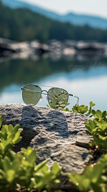 sunglasses photography with nature