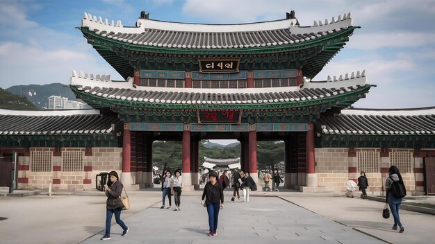 Sungnyemun gate namdaemun market in seoul south korea