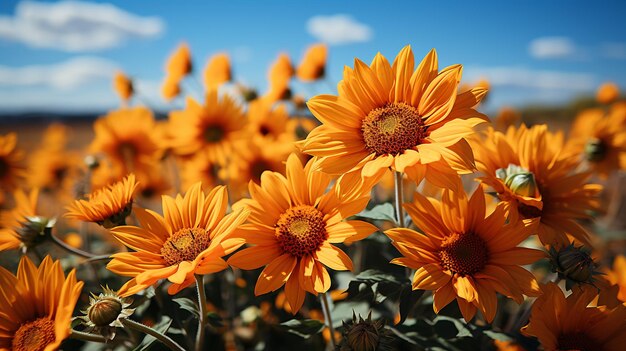 Sunkissed beauty golden sunflowers