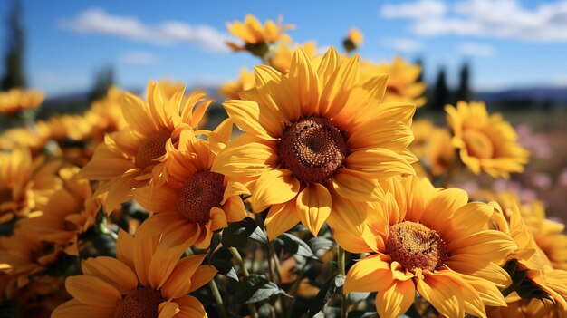 Sunkissed beauty golden sunflowers