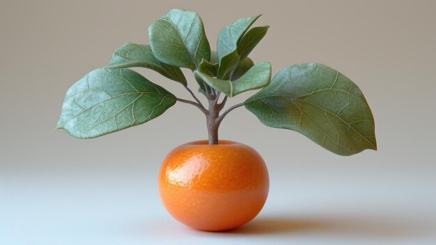 Foto sunkissed orange een portret van frisheid en vitaliteit