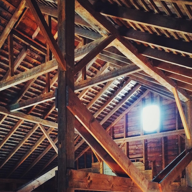sunlight falling in barn