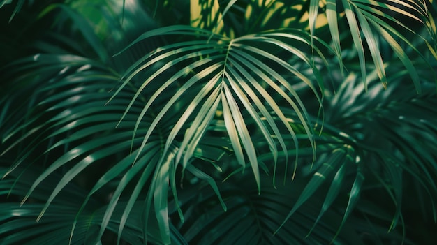 Sunlight filters through vibrant green palm fronds whispering stories of the tropics