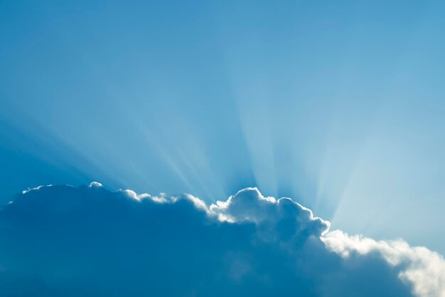 Sunlight in rain clouds