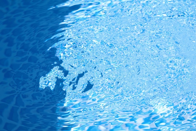 sunlight reflecting in swimming pool