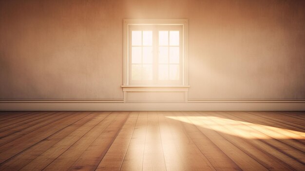 Sunlight shines through the window onto the room