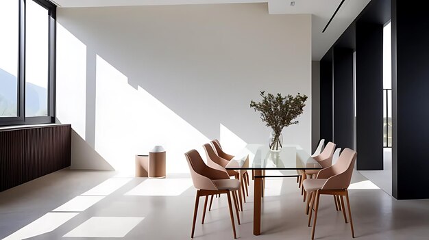 Sunlight shines through the windows in the living room