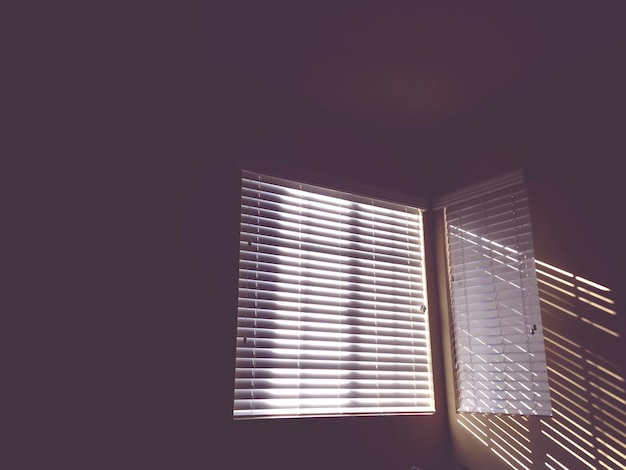 sunlight through window blinds