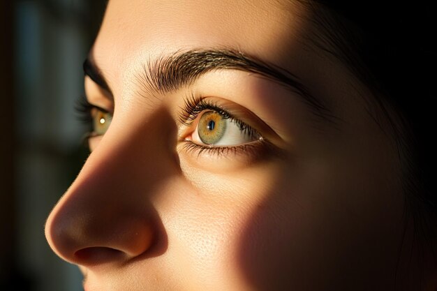 Sunlit CloseUp of a Human Eye