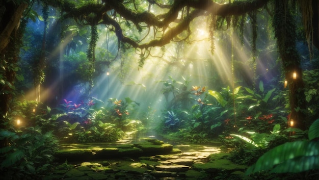 Sunlit Enchantment Mystical Jungle's Magic