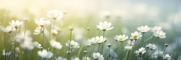 Sunlit Floral Field