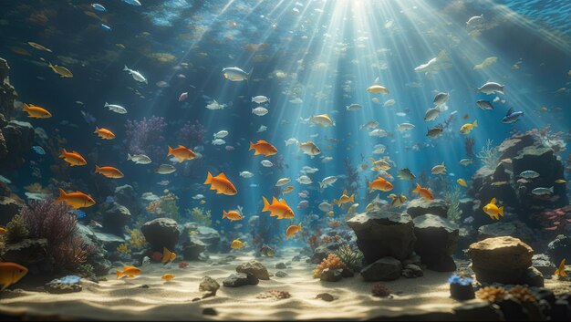 Sunlit Serenity Dr SeussInspired Aquarium Bliss