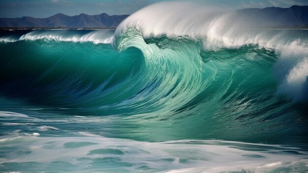 Sunlit shoreline with gentle waves