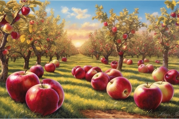 Sunny Apple Symphony Orchard Rhapsody