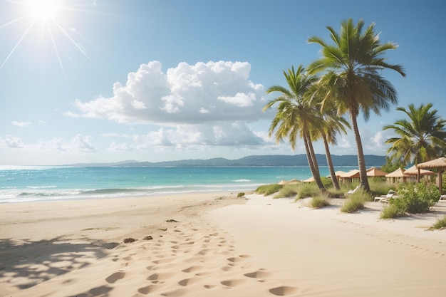 Sunny Beach Background