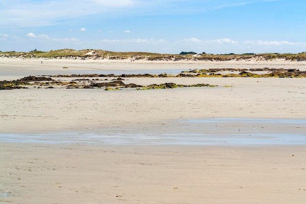 sunny beach in Brittany