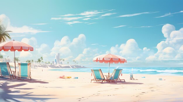 写真 サニービーチ イラスト 背景 壁紙 海