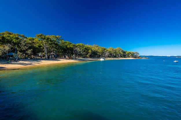 Sunny day on Coochiemudlo Island Brisbane Queensland Australia