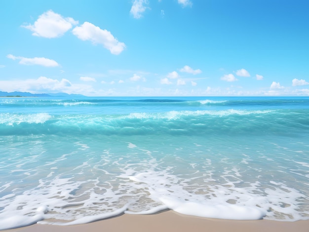 Sunny Daydream Shoreline Summer Sea Scene