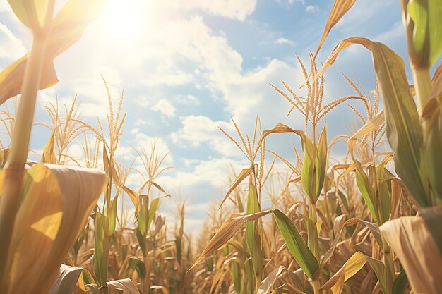 Sunny days in the cornfield corn photography