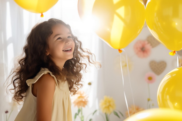 Sunny Dreams Little Girl's Room Bathed in Sunshine