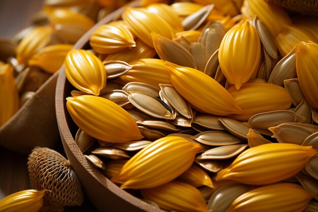 Sunny harvest realistic sunflower seeds