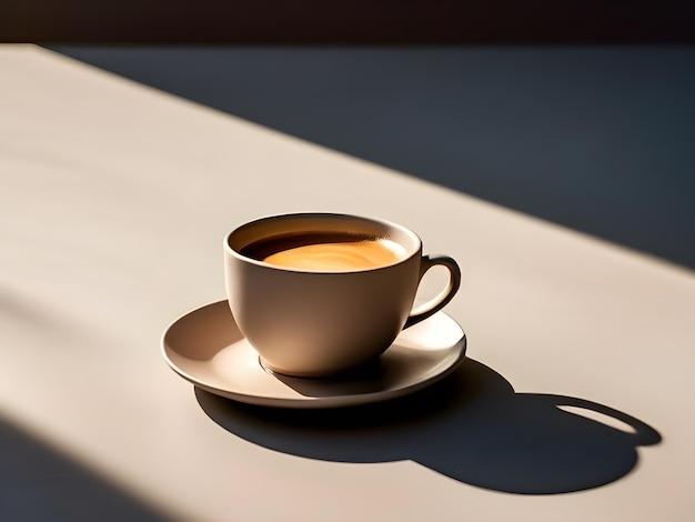 sunny interior and coffee