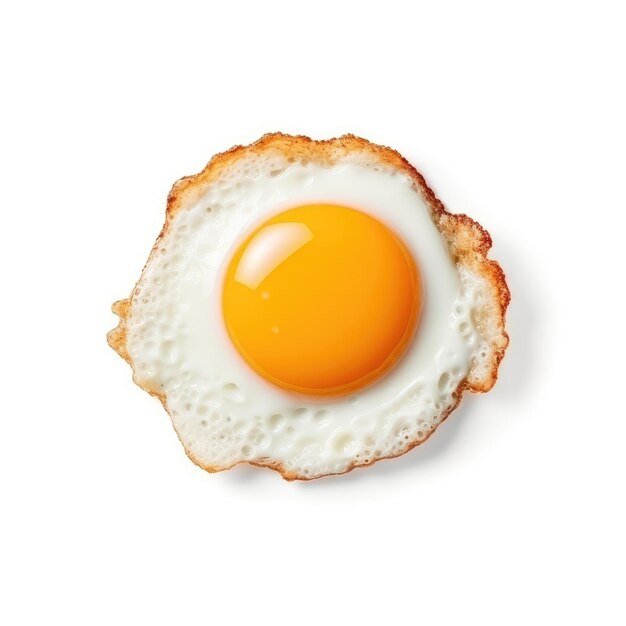 Sunny Side Up Egg isolated on white generative AI