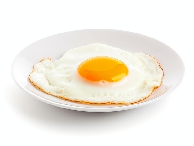 Sunny side up eggs on a plate