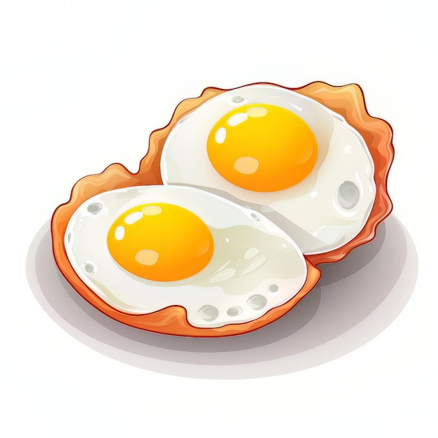 sunny side up eggs vector