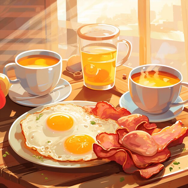 Sunny Side Up The Warmth and Delight of a Breakfast Scene