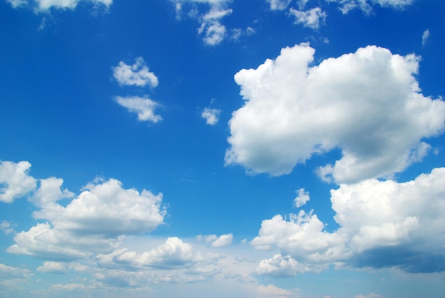 Sunny sky background with tiny clouds