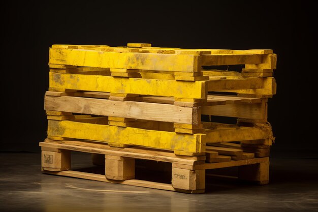 Sunny Splendor Yellow Wooden Pallet ar 32